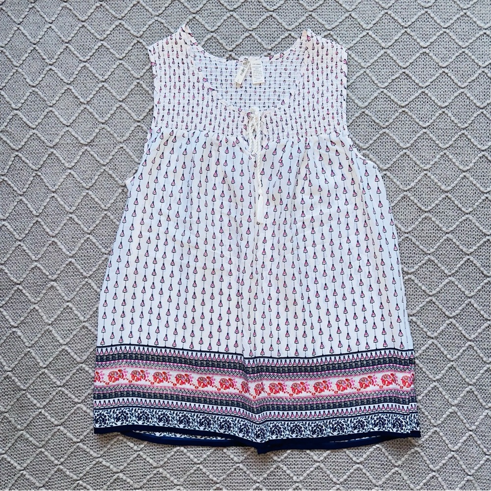 Large Patterned Tank Top L Lightweight Cami